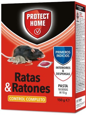 Protect Home Raticida en Pasta Fresca Ratas y Ratones 150 gr